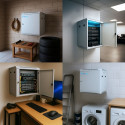 Extralink seinakinnitusega 6U 600x600 ASP hall serverikapp, metalluksega