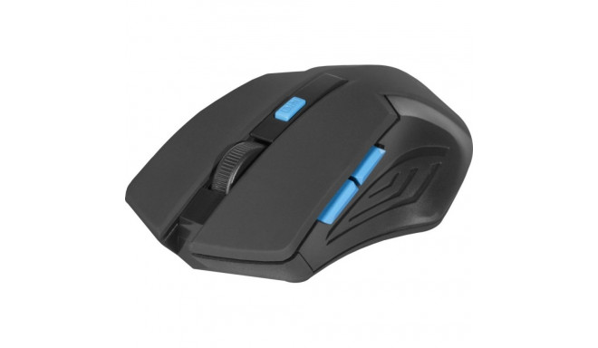 MOUSE DEFENDER ACCURA MM-275 RF BLACK-BLUE OPTICAL 1600DPI 6P