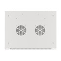 Lanberg wall-mounted installation rack cabinet 19'' 18U 600x450mm gray (glass door) Lanberg wall-mounted installation rack cabinet 19'' 18U 600x450mm gray (glass door)