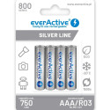 laetavad akud everActive Ni-MH R03 AAA 800 mAh Silver Line