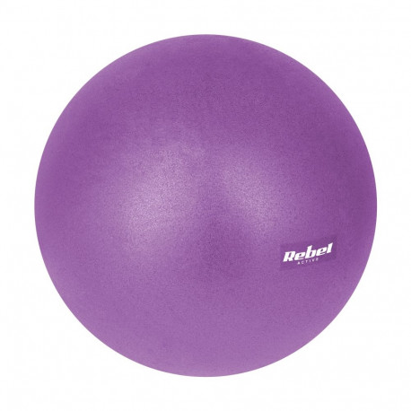 Mini piłka gimnastyczna do pilates rehabilitacyjna 25cm, kolor fioletowy, REBEL ACTIVE