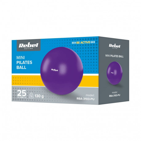 Mini pilatese taastusravi võimlemispall 25cm, lilla, REBEL ACTIVE