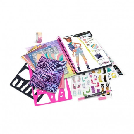 Zestaw kreatywny projekt moda, portfolio