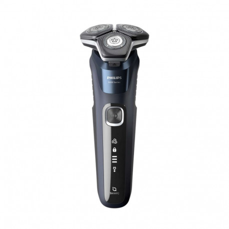 Philips Series 5000 wet and dry electric shaver S5885/35 SkinIQ SteelPrecision blades 360-D flexi