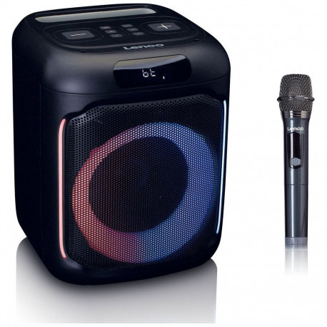 Lenco bluetooth skaļrunis  ar apgaismojumu un mikrofonu PA-101BK