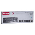 Wired Keyboard - Activejet K-3803S Ergonomic Black