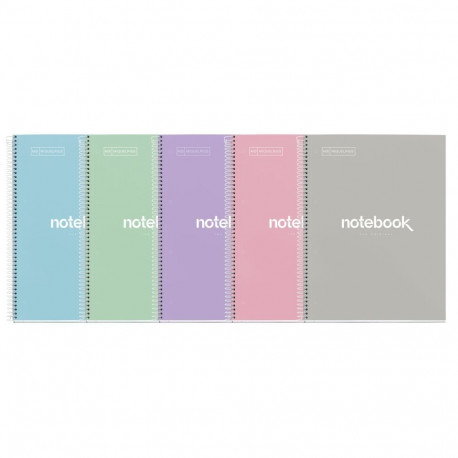 Kaustik A4 80l täppidega spiraal 4-ne augustus PASTEL EMOTIONS Nb1 assortii Miquelrius