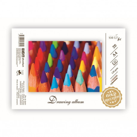 Joonistusplokk SMLT A4, 120g, 30l (2 tk)