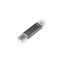 Hama Laeta Twin 64GB USB 2.0 USB flash drive USB Type-A / Micro-USB Grey