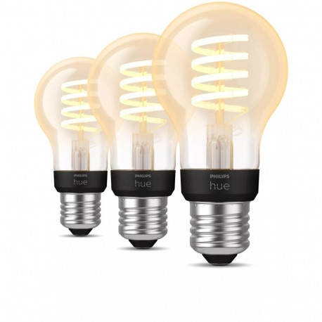 "Philips Hue White Ambiance E27 Filament 3erPack"