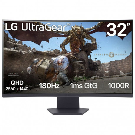 "80cm/32"" ( 2560x1440) LG 32GS60QC-B Consumer Ultragear Gaming HDR10 2xHDMI DP 1ms 180Hz"