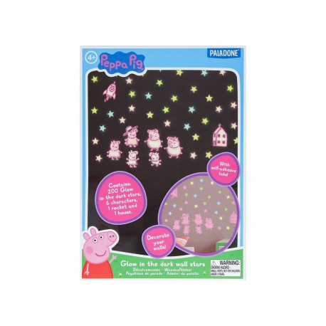 Paladone Peppa Pig Glow in the Dark Wall Decal Stars