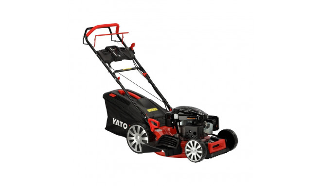 Benzīna zāles pļāvējs YATO YT-85528, 51 cm, LONCIN dzinējs 196 cm³, 8 pozīciju augstuma regulēšana