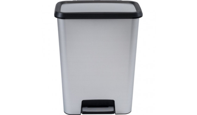 Pedal bin metallic Compatta 50L silver 8013183122461