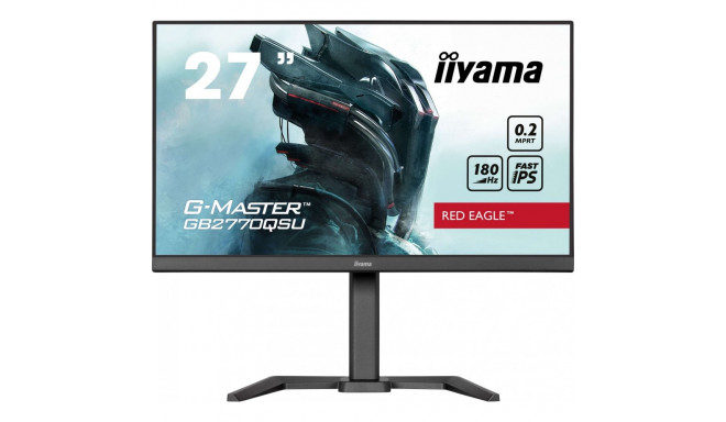 iiyama G-Master GB2770QSU-B6 Red Eagle - 180Hz | QHD | 27'' | kiire IPS | 0,2 ms