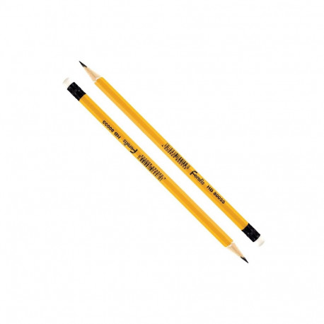 Regular pencil HB rubber sharpened faceted body FOROFIS