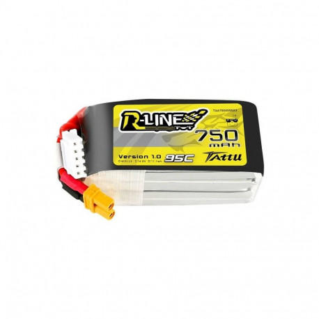 Battery Tattu R-Line 750mAh 14.8V 95C 4S1P JST-XHR