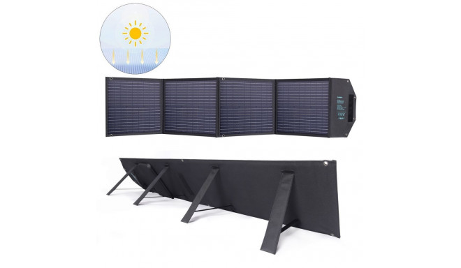 Choetech Choetech SC009-V2 solar foldable charger 100W USB-C / 2x USB-A PD QC - black