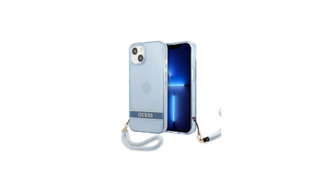 Guess Guess GUHCP13SHTSGSB iPhone 13 mini 5,4 "blue / blue hardcase Translucent Stap