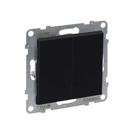 2G kahepoolne lüliti automaatklemmid must