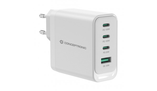 Conceptronic ALTHEA22W100 4-portiline 100W GaN USB PD laadija