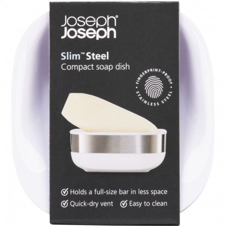 Joseph Joseph Slim Compact Stainless-steel Soap Dish