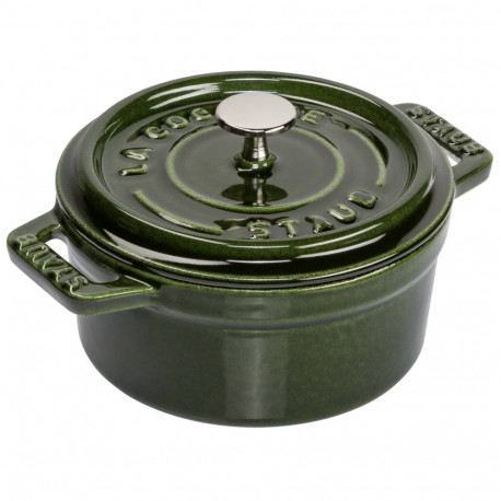 Staub Mini Cocotte 10cm ümmargune basiilikuroheline malmist