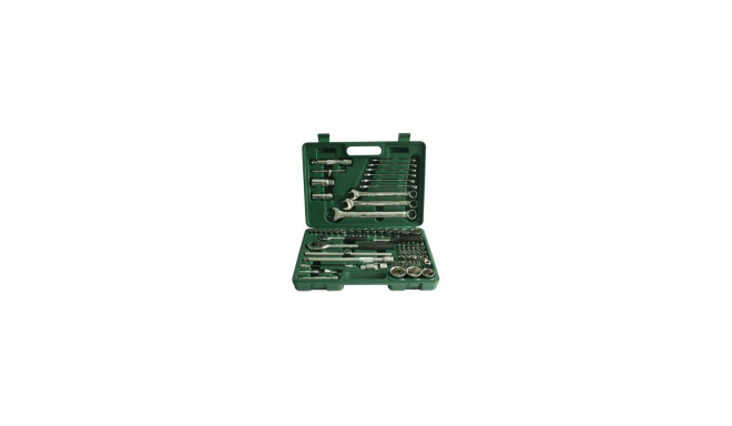 76-osaline 1/4",1/2" tööriistakomplekt