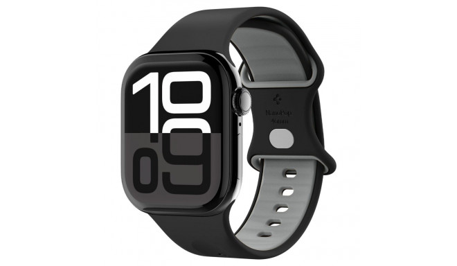 Spigen Nano Pop Strap for Apple Watch 44 / 45 / 46 / 49 mm - Black and Gray