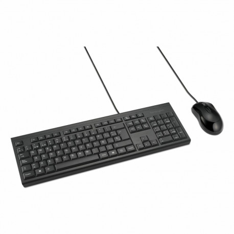 Keyboard and Mouse Kensington KM100 Black Spanish QWERTY
