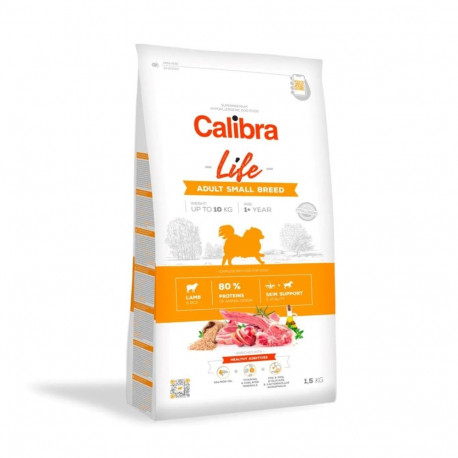 CALIBRA Dog Life Adult Small Breed lambaliha kuiv koeratoit 1,5kg