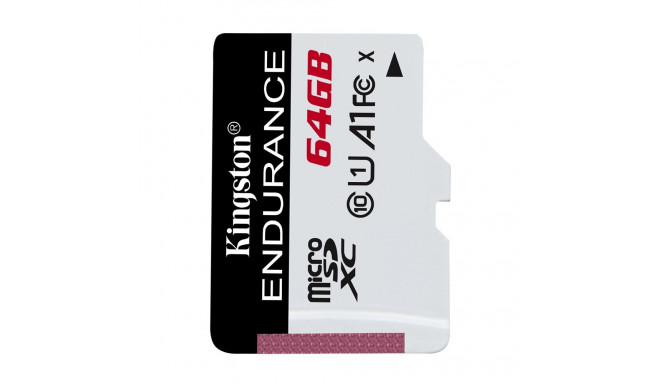 Kingston Technology High Endurance 64 GB MicroSD UHS-I Class 10