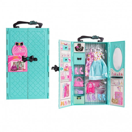 Garderoba z wyposażeniem niebieska