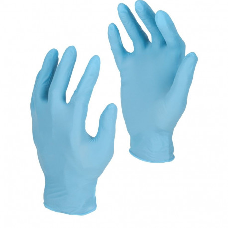 sinised nitriilkindad, 100 tk, karp, "8", m, ce, lahti