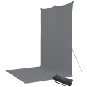 Westcott X Drop Pro Kreukbestendige Achtergrond Kit Neutraal Grijs Sweep (8' x 13')