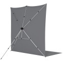 Westcott X Drop Pro Kreukbestendige Achtergrond Kit Neutraal Grijs Sweep (8' x 13')