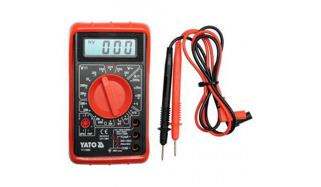 Multimeeter Digitaalne 600V Cat I 5A YT-73080 YATO