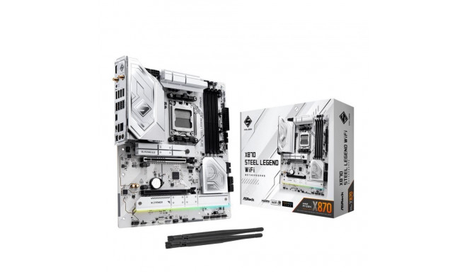 Asrock Mainboard||AMD X870|SAM5|ATX|Memory DDR5|Memory slots 4|1xPCI-Express 4.0 16x|1xPCI-Express 5