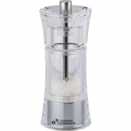 Zassenhaus salt mill Aachen Acryl Glass, 14 cm