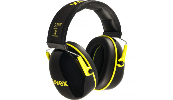 uvex K2 must/kollane kapsel kõrvakaitse