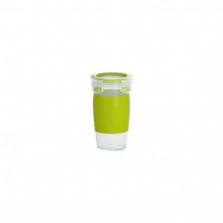 CLIP & GO smoothie-kruus 450ml, roheline/läbipaistev