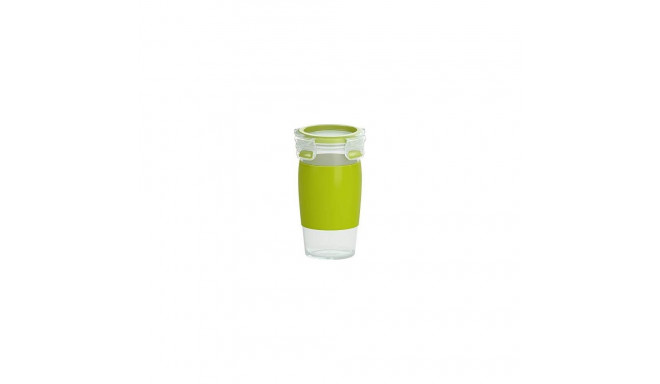 CLIP & GO Smoothie Mug (grün/transparent, 450ml)