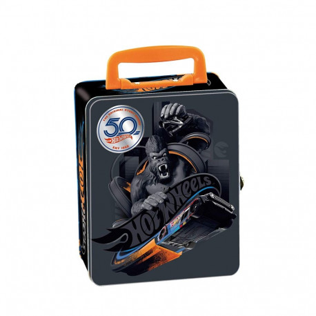 Hot Wheels Sammelkoffer für 50 Autos (blau/pink)