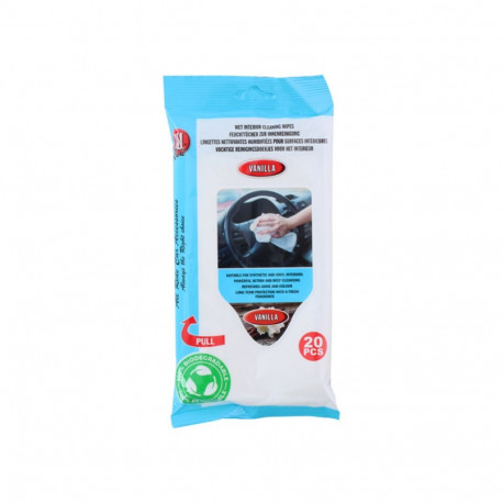 Niisked intreriööri puhastuslapid 20tk, vanilje