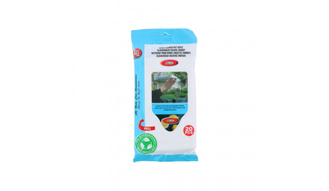 Niisked klaasipuhastuslapid 20tk, sidrun