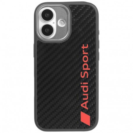 Audi R8 Carbon Fiber MagSafe Case for iPhone 17 - Black