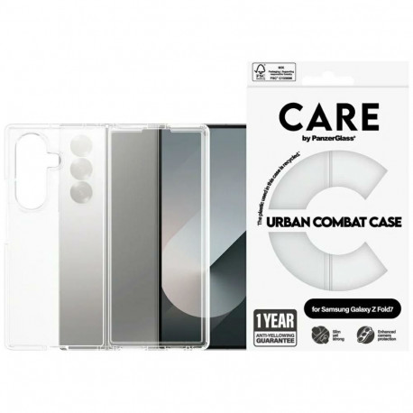 CARE by PanzerGlass Flagship Urban Combat Case for Samsung Galaxy Z Fold 7 - Transparent