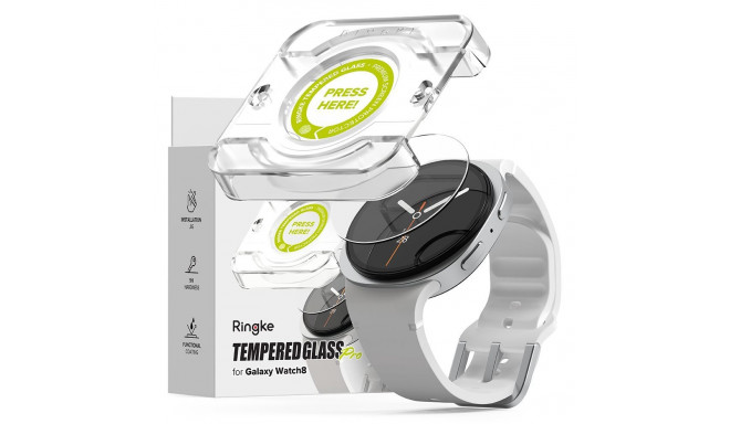 Ringke Tempered Glass Pro 2-pack for Samsung Galaxy Watch 8 40mm - Clear