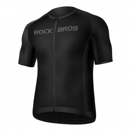 Rockbros 15120002006 Cycling Jersey with Short Sleeves XXXL - Black