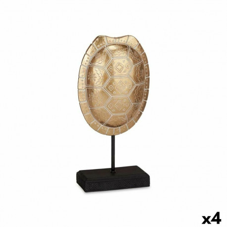 Decorative Figure Gift Decor QS98788-1 QS98788-1 Golden Tortoise 17,5 x 36 x 10,5 cm (4 Units)
